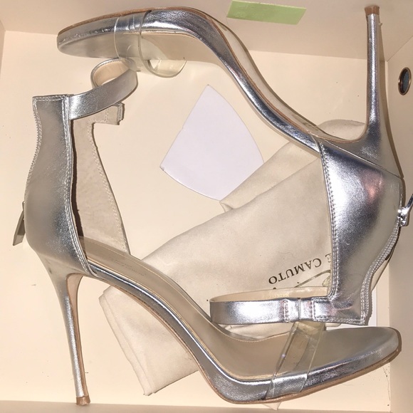 Silver Vince Camuto Heel - Picture 1 of 4